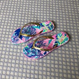 Lilly Pulitzer Printed Flip Flops
